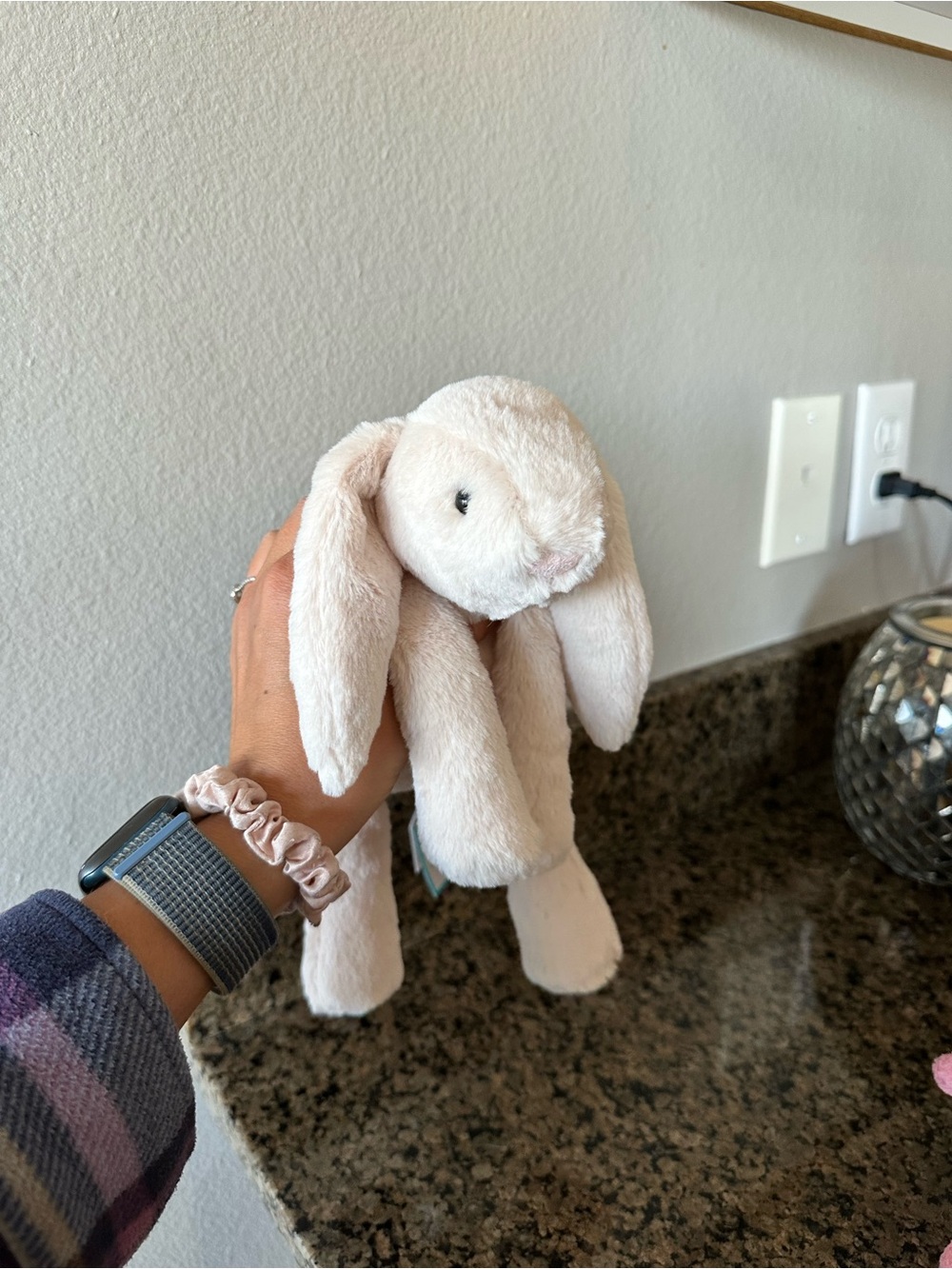 Jellycat small smudge bunny retired NWT